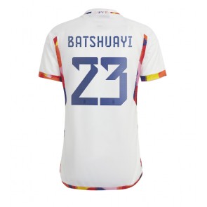 Belgium Michy Batshuayi #23 Replica Away Stadium Shirt World Cup 2022 Short Sleeve